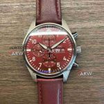 Swiss Replica IWC Pilot’S Chronograph Watch Red Dial “Chinese New Year of Tiger” Edition 